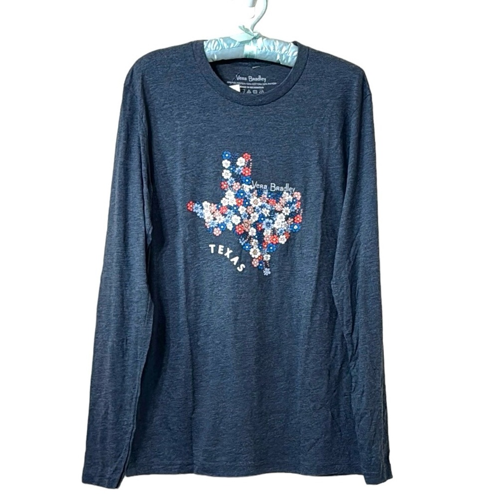 Vera Bradley Texas Prairie Floral Long Sleeve Graphic Tee Size Small